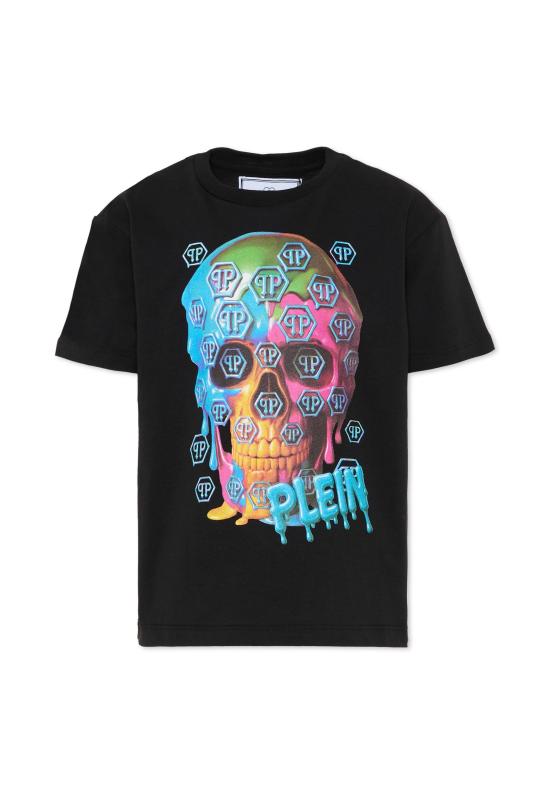 26SS [키즈] 필립 플레인 티셔츠 S6PHJBTH246 110 BLACK