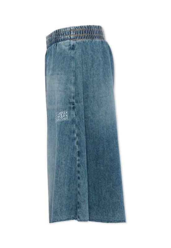 26SS [키즈] MM6 메종마르지엘라 쇼츠/버뮤다 M60961 MM07A M601 DENIM - MM6 MAISON MARGIELA