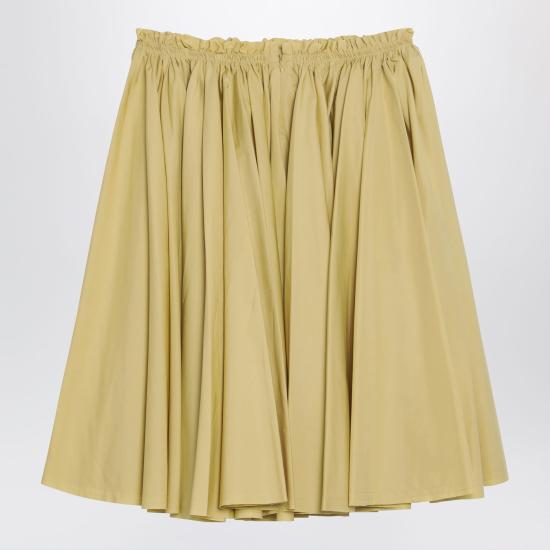 26SS 아미 코튼 미디 코롤라 스커트 FSK444CO0063 Yellow - AMI