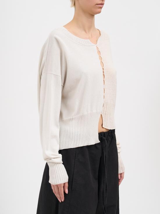 26SS 세리에 뉴메리카 스웨터 NSN12023AVORIO White - SERIENUMERICA