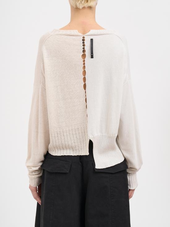 26SS 세리에 뉴메리카 스웨터 NSN12023AVORIO White - SERIENUMERICA