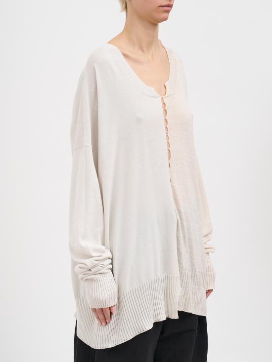 26SS 세리에 뉴메리카 스웨터 NSN12020AVORIO White - SERIENUMERICA