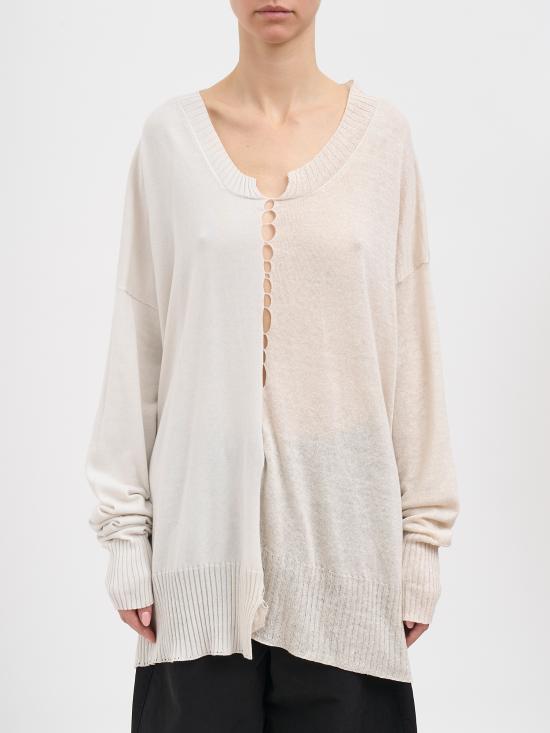 26SS 세리에 뉴메리카 스웨터 NSN12020AVORIO White