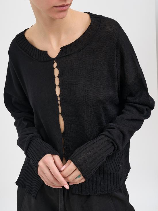 26SS 세리에 뉴메리카 스웨터 NSN12023BLACK Black - SERIENUMERICA