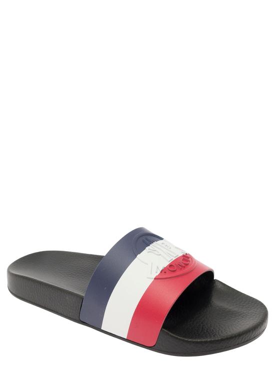 26SS 몽클레어 바실 러버 슬라이드 4C0003001A49998 Blu - MONCLER