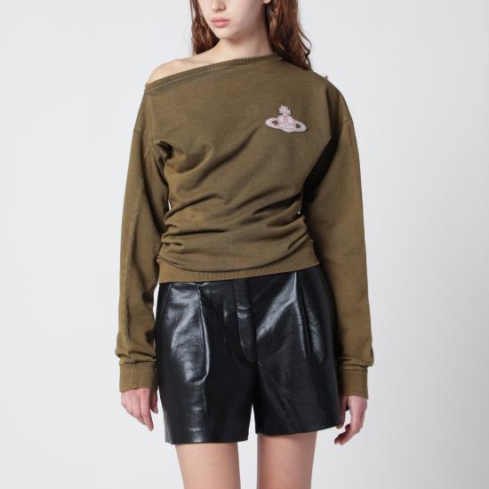 26SS 비비안웨스트우드 긴팔 티셔츠 3I010015J00B1 Green