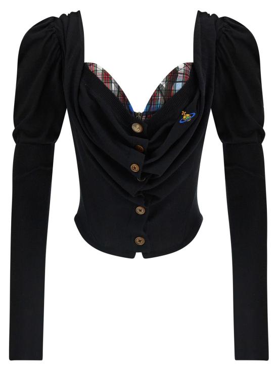  비비안웨스트우드 가디건 비비안 웨스트우드 비 코르셋  블랙