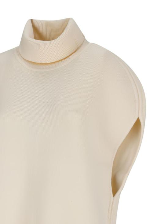  토템 터틀넥 울 베스트 화이트 - TOTEME