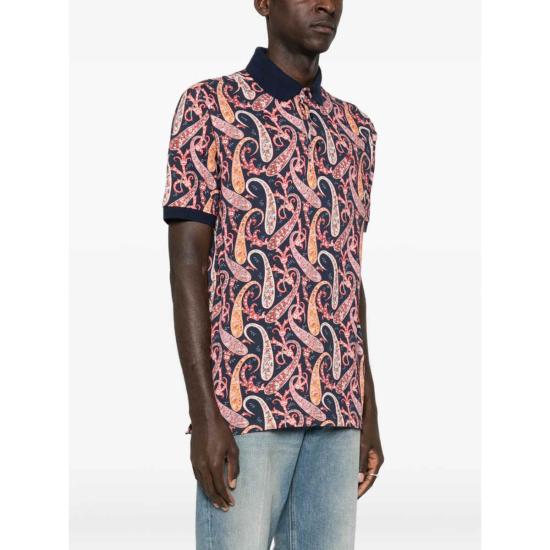  에트로 폴로 티셔츠 스웨터 폴로 셔츠 블루 - ETRO