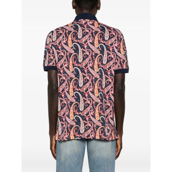  에트로 폴로 티셔츠 스웨터 폴로 셔츠 블루 - ETRO