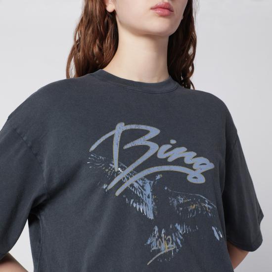 26SS 애니빙 반팔 티셔츠 A 08 12386CO Black - ANINE BING