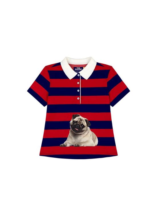  타일러 맥길리버리 반팔 티셔츠 퍼그 수집가 폴로 셔츠