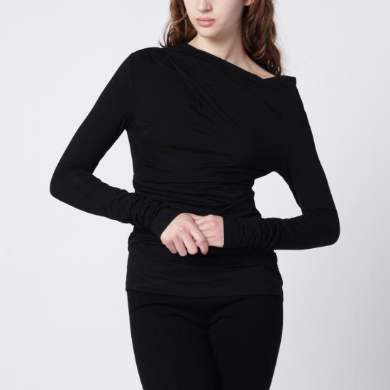 26SS 엔타이어 스튜디오 긴팔 티셔츠 ESSS26TO02243VI Black