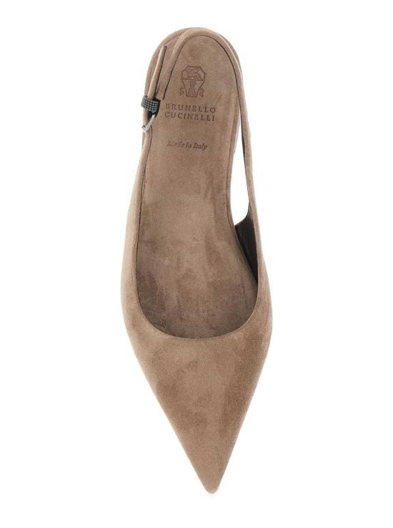  브루넬로 쿠치넬리 플랫 슈즈 발레 플랫 브라운 색상 한 켤레 - BRUNELLO CUCINELLI