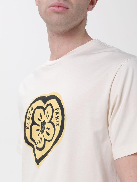 26SS 겐조 반팔 티셔츠 FG55TS2074SO03 ECRU DOM - KENZO