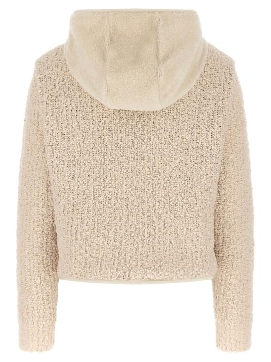  몽클레어 가디건 몽클레르 트리코 카디건 화이트 - MONCLER