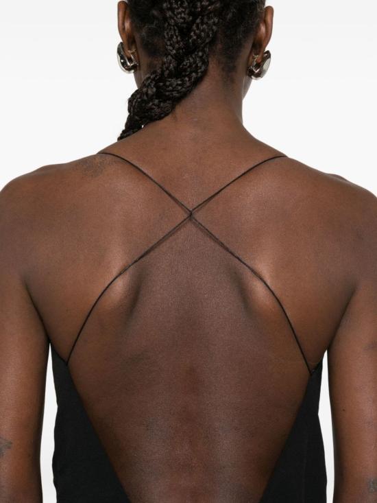  자크뮈스 롱 원피스 라 로브 아비하 롱 드레스 블랙 - JACQUEMUS