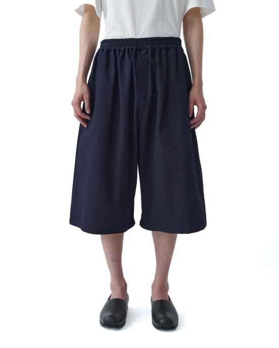 세이지 네이션 숏팬츠 인디고 코튼 립스톱 오버사이즈 롱 팩터 쇼츠 - SAGE NATION