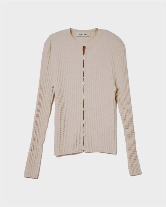  사야카 다비스 뉴욕 가디건 사야카 데이비스 뉴욕 웨이비 립 카디건 - SAYAKA DAVIS NEW YORK