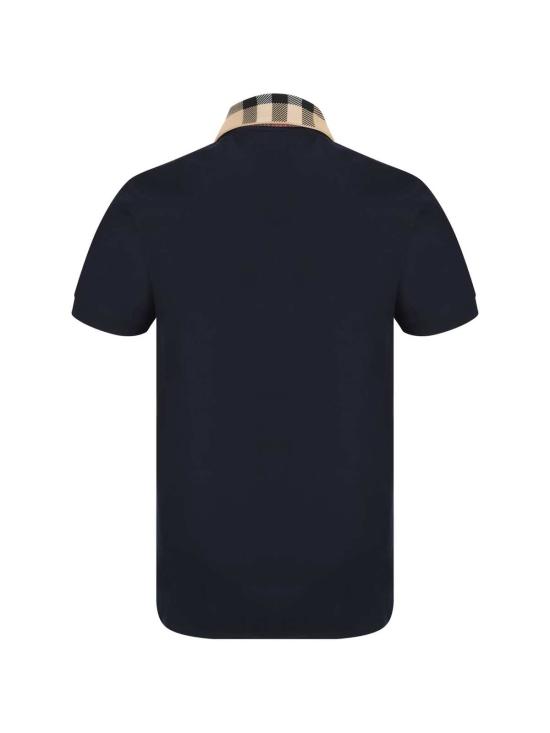  버버리 폴로 티셔츠 폴로 셔츠 블루 - BURBERRY