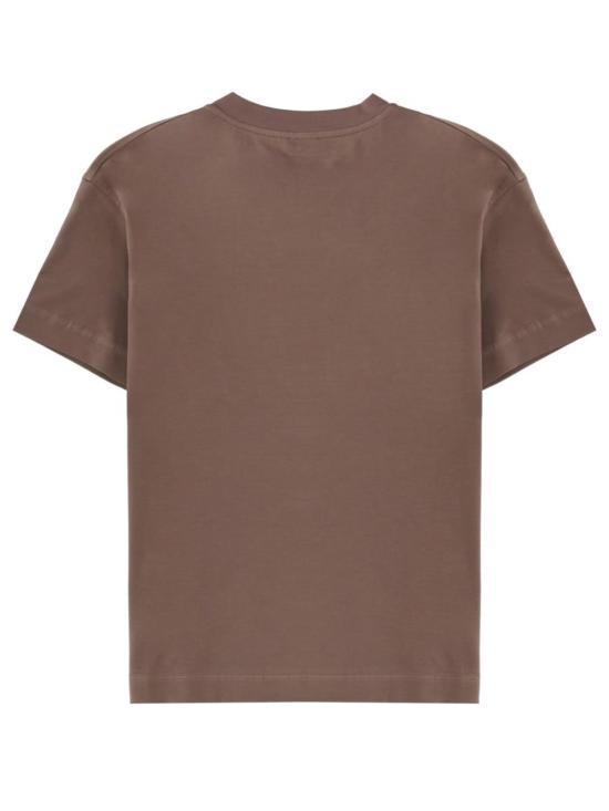  브루넬로 쿠치넬리 반팔 티셔츠 포켓 티셔츠 (갈색) - BRUNELLO CUCINELLI