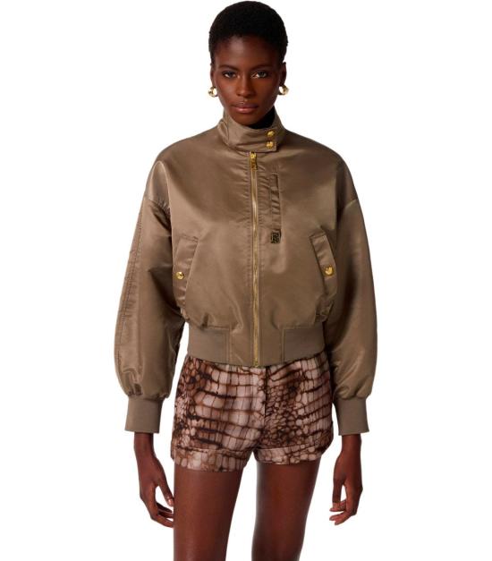 26SS 엘리자베타프랜치 봄버 자켓 GB05D61E2 229 40 Beige - ELISABETTA FRANCHI