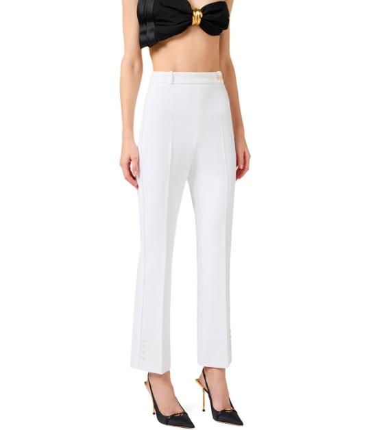 26SS 엘리자베타프랜치 스트레이트 팬츠 PA16861E2 360 38 Ivory - ELISABETTA FRANCHI