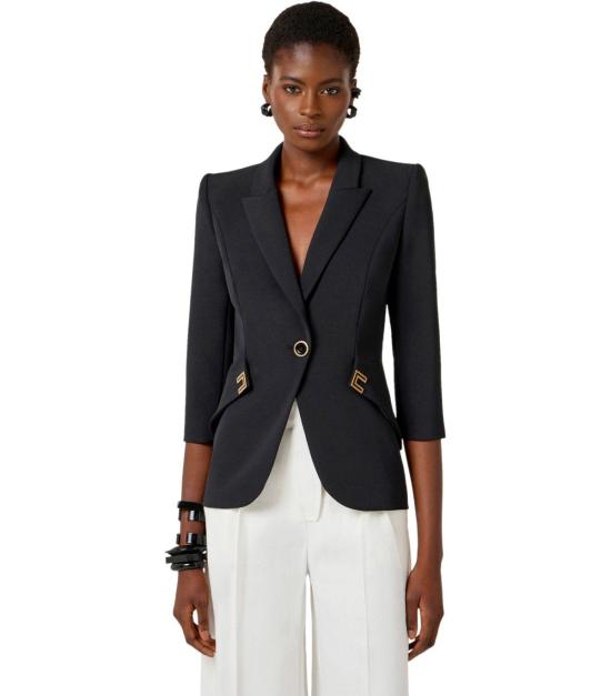 26SS 엘리자베타프랜치 수트 자켓 GI21561E2 110 40 Black - ELISABETTA FRANCHI
