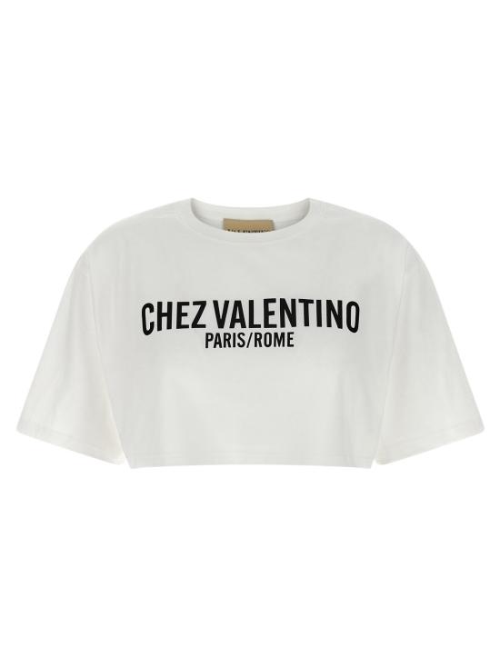  발렌티노 가라바니 반팔 티셔츠 Valentino Garavani Chez Valentino 티셔츠 화이트