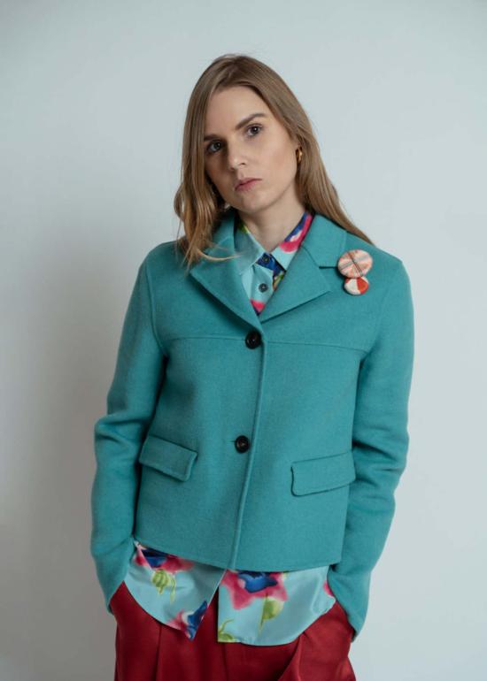  오디 자켓 더블페이스 재킷 풀