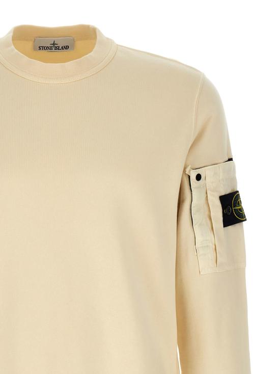  스톤 아일랜드 긴팔 티셔츠 6100019 베이지 스웨트셔츠 - STONE ISLAND