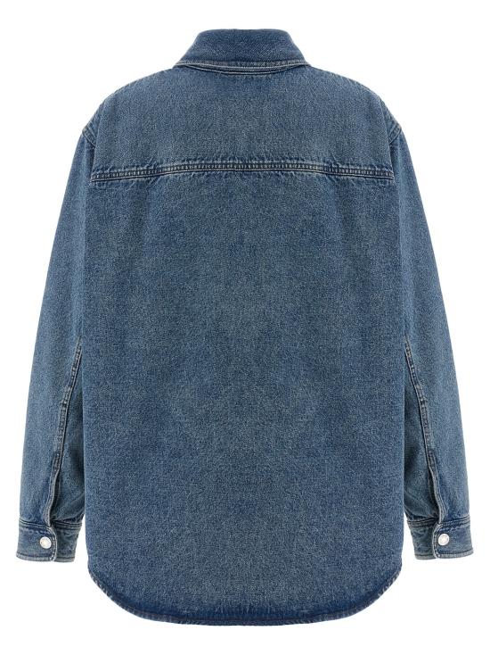 26SS 아미 ADC 코튼 니트 오버셔츠 UJK897DE0046480 Blue - AMI