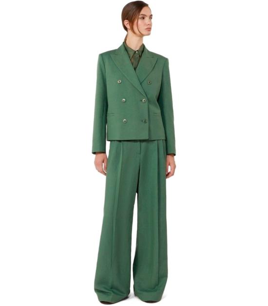 26SS 위켄드막스마라 스트레이트 팬츠 2615131092600 007 40 Green - WEEKEND MAX MARA