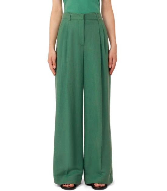 26SS 위켄드막스마라 스트레이트 팬츠 2615131092600 007 40 Green - WEEKEND MAX MARA
