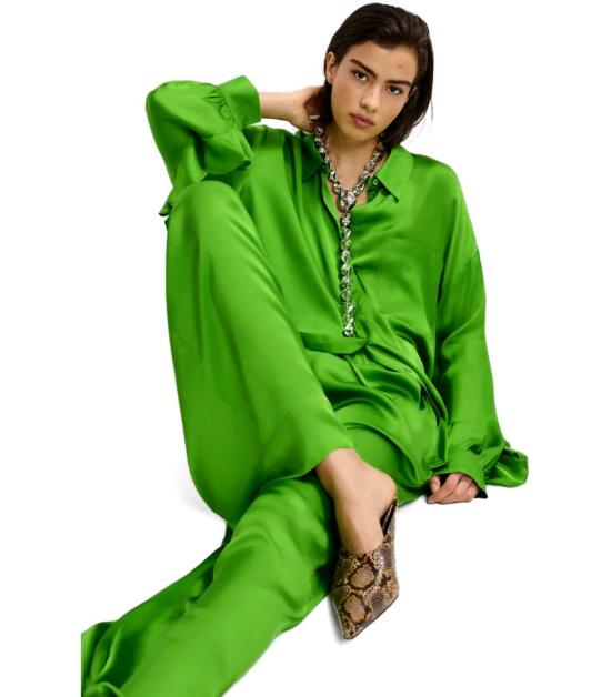 26SS 에센셜앤트워프 스트레이트 팬츠 JULISSA SG23 38 Green - ESSENTIEL ANTWERP