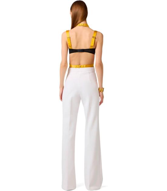 26SS 엘리자베타프랜치 스트레이트 팬츠 PA17161E2 360 40 Ivory - ELISABETTA FRANCHI