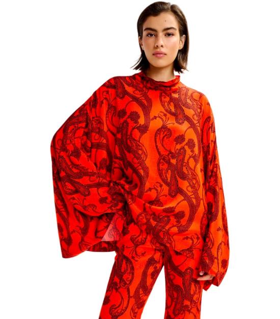 26SS 에센셜앤트워프 블라우스 JOYETTA J3OB XS Orange - ESSENTIEL ANTWERP