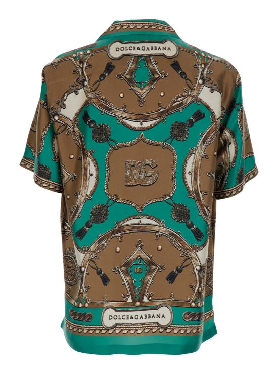 26SS 돌체앤가바나 반팔 셔츠 G5JH9THI12CHV5XH Brown - DOLCE & GABBANA