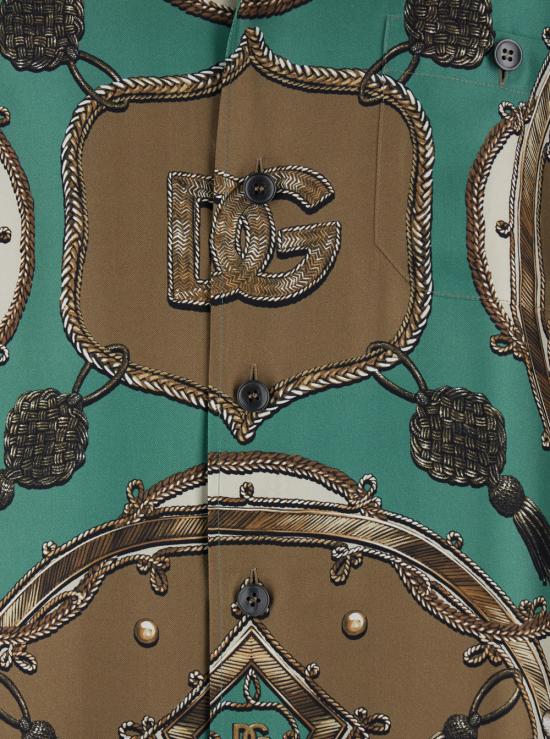 26SS 돌체앤가바나 반팔 셔츠 G5JH9THI12CHV5XH Brown - DOLCE & GABBANA