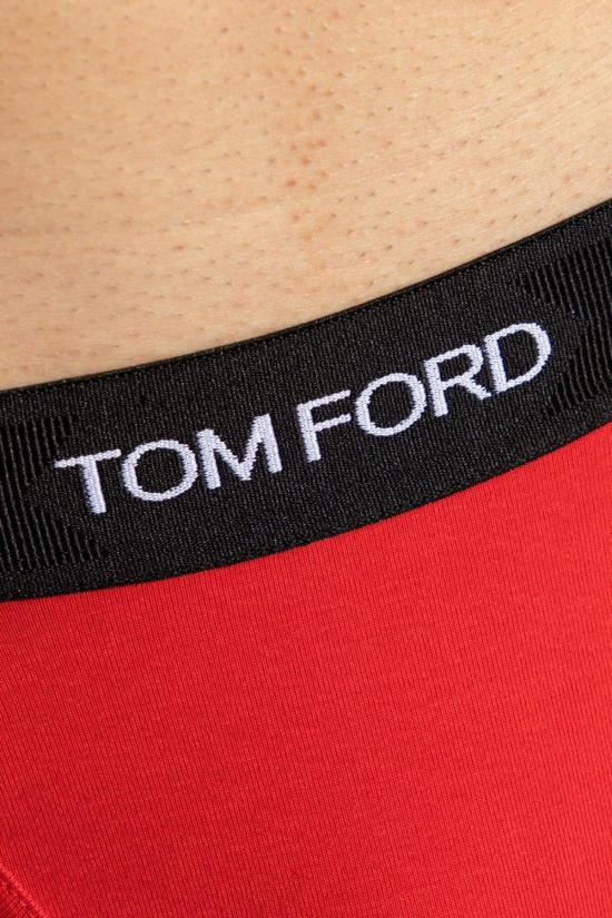  톰포드 팬티 톰 포드 로고 허리밴드 복서 팬티 (레드) - TOMFORD