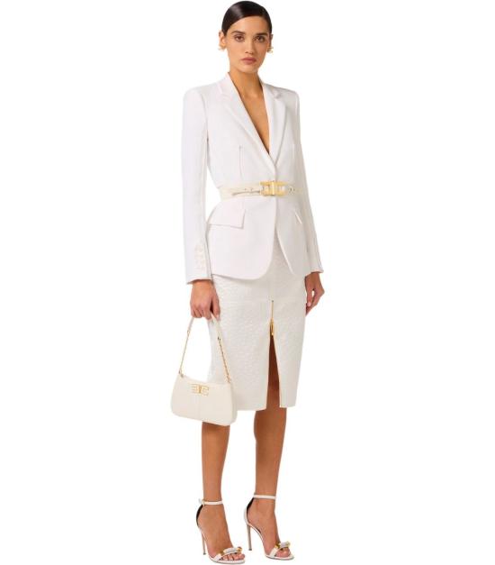 26SS 엘리자베타프랜치 수트 자켓 GI21661E2 360 40 Ivory - ELISABETTA FRANCHI