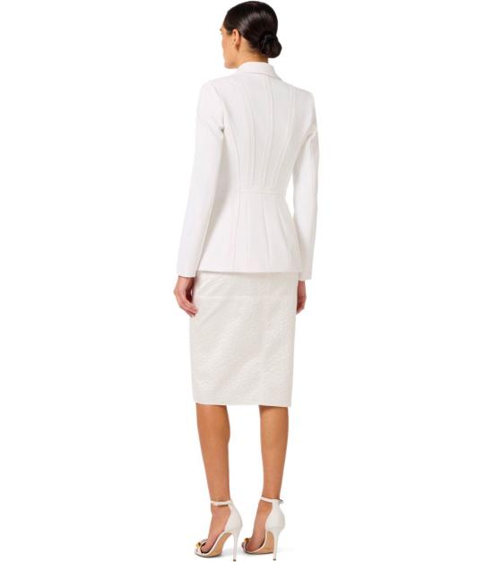 26SS 엘리자베타프랜치 수트 자켓 GI21661E2 360 40 Ivory - ELISABETTA FRANCHI