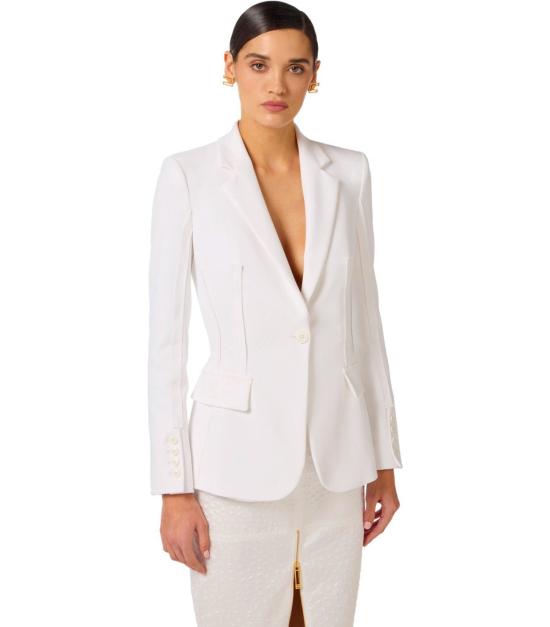 26SS 엘리자베타프랜치 수트 자켓 GI21661E2 360 40 Ivory - ELISABETTA FRANCHI