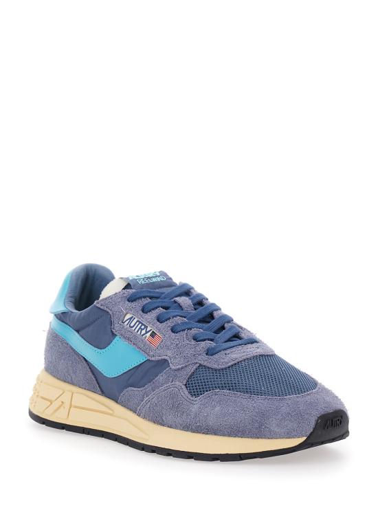 26SS 오트리 릴윈드 로우 나일론 스웨이드 스니커즈 WWLMUT37AGATABLUCUR Blu - AUTRY