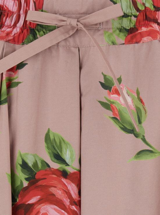 26SS 돌체앤가바나 로즈 부케 프린트 미디 스커트 F4DC7THS5UTHF5ZN Pink - DOLCE & GABBANA