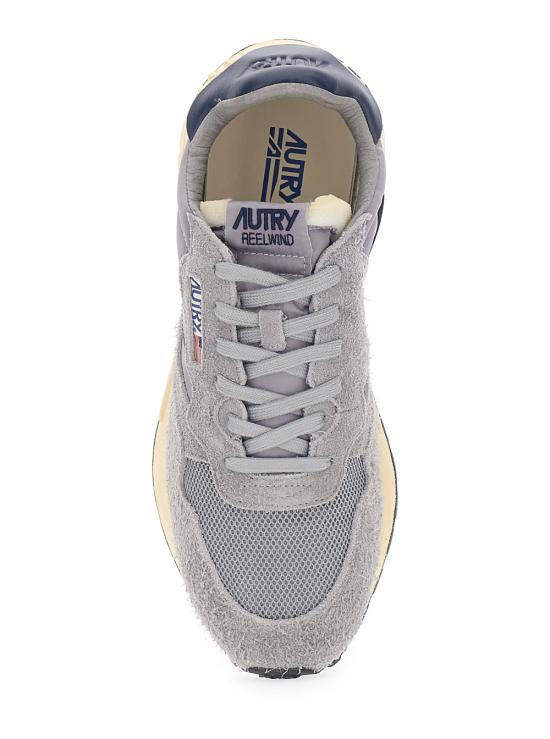 26SS 오트리 릴윈드 로우 나일론 스웨이드 스니커즈 WWLMUT42PLUMBBLUSP Grey - AUTRY