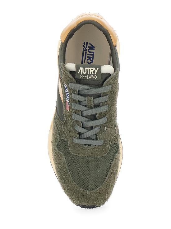 26SS 오트리 릴윈드 로우 나일론 스웨이드 스니커즈 WWLMUT44KHATAFFY Green - AUTRY