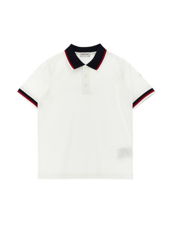  [키즈] 몽클레어 티셔츠 키즈  트리컬러 폴로 셔츠 화이트
