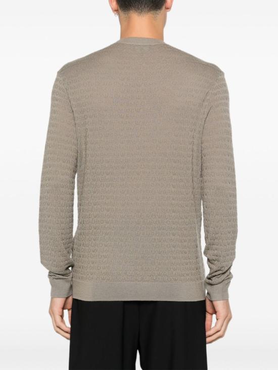  엠포리오 아르마니 스웨터 울 크루넥  도브 그레이 - EMPORIO ARMANI