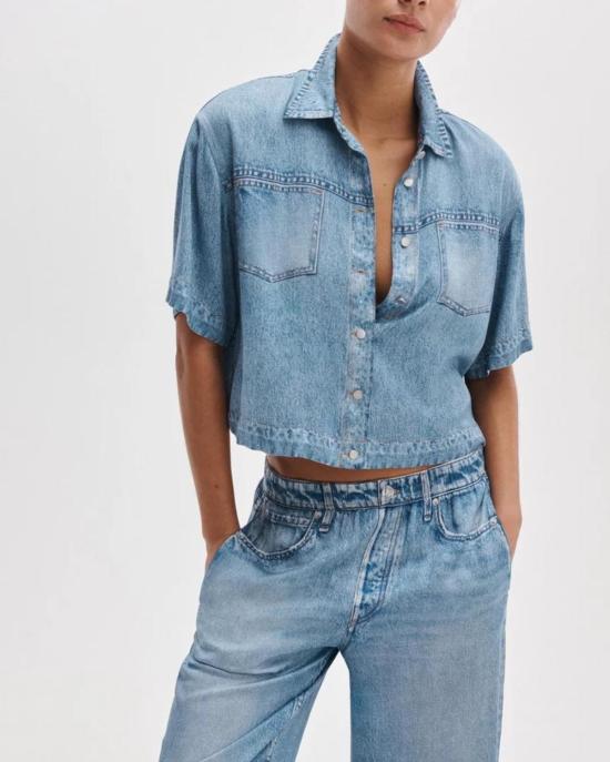  랙앤본 데님 셔츠 미라마 슬링크 애비  머레이 - RAG & BONE